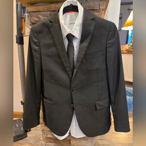 Ralph lauren black suit and charcoal pants bundle size 12 husky